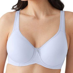 NWT Wacoal Basic Beauty Spacer Underwire T-Shirt Bra in Pale Blue, 36G